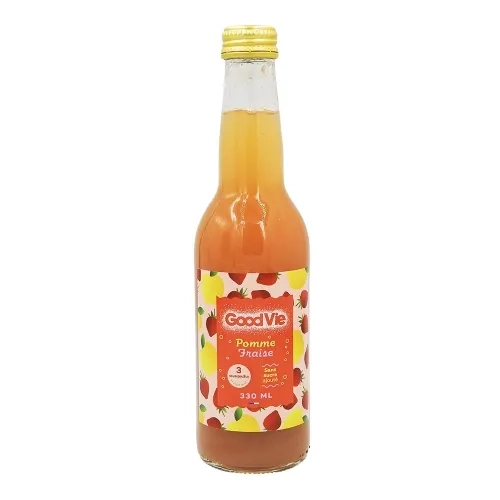 Boisson fermentée pomme fraise BIO 33cl