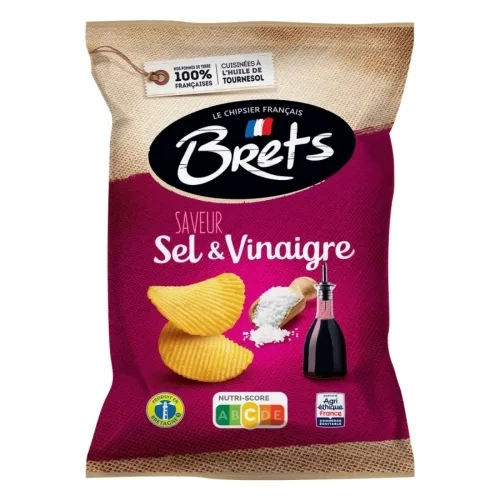 Chips vinaigre paquet 125g Brets