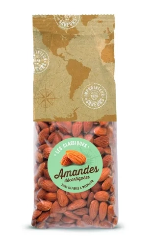 Amandes décortiquées paquet 800g IDS