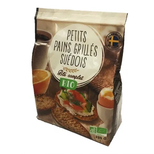 Petits pains grillés suédois BIO  paquet 225g