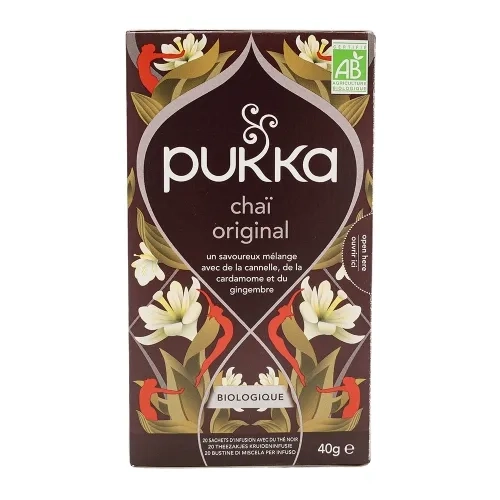 Thé chai pukka BIO boîte 20 sachets