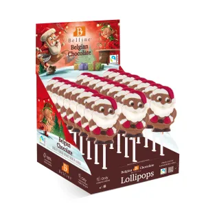 Sucettes Père Noël chocolat lait 25g