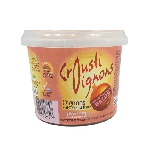 Crousti oignons frits goût bacon pot 100g