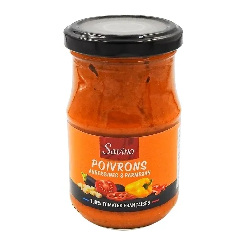 Sauce poivrons aubergines parmesan pot 190g Savino