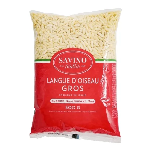 Pâtes Langue d'oiseau n°77 pqt 500g Savino Pasta