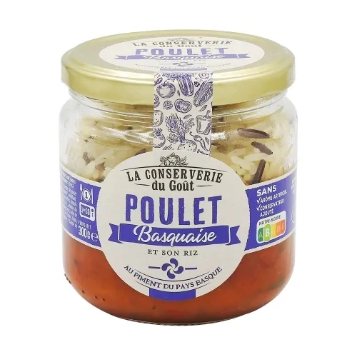 Poulet basquaise bocal 300g