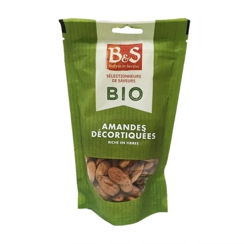 Amandes décortiquées BIO  paquet 125gr B&S