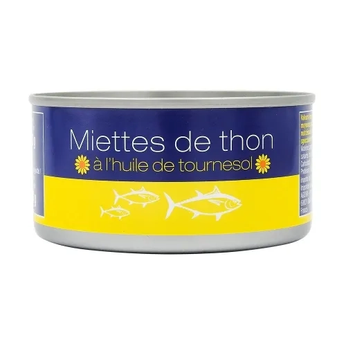 Miettes de thon huile de tournesol 1/5 pne 104gr