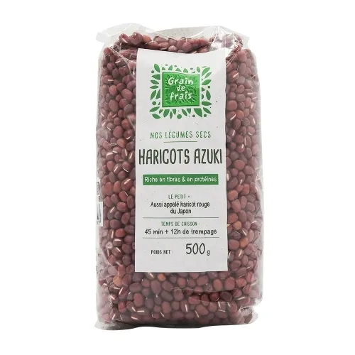 Haricots azuki  paquet 500g Grain de frais