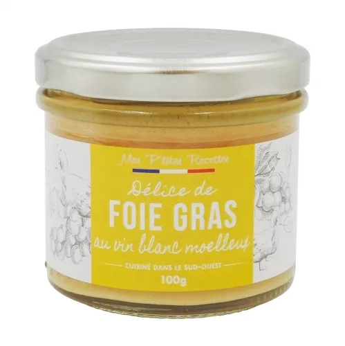 Délice de foie gras au vin blanc moelleux  100gr