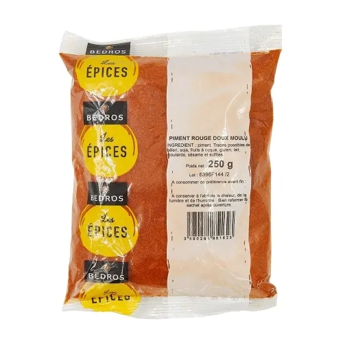 Piment rouge doux sachet 250g Bédros