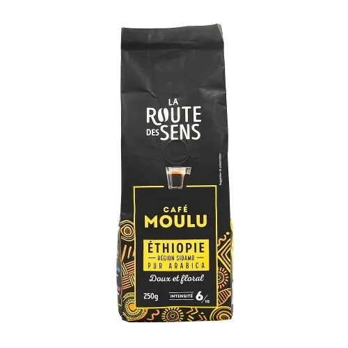 Café moulu 100% Arabica  Ethiopie paquet 250g