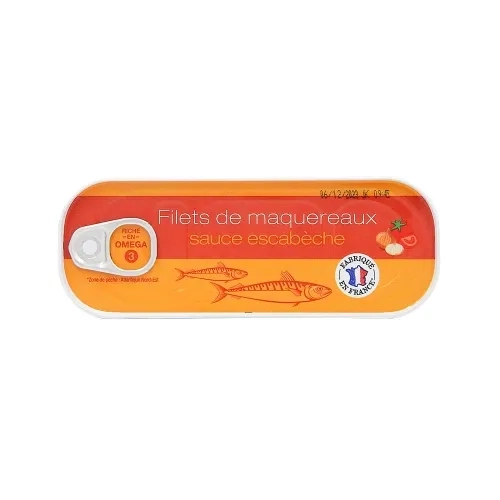 Filets de maquereaux escabèche conserve pne 85g