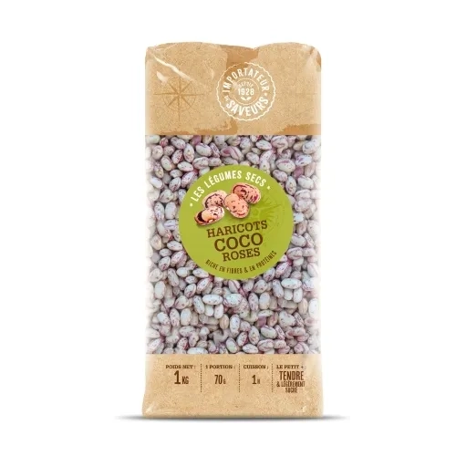 Haricot coco rose  paquet 1kg IDS