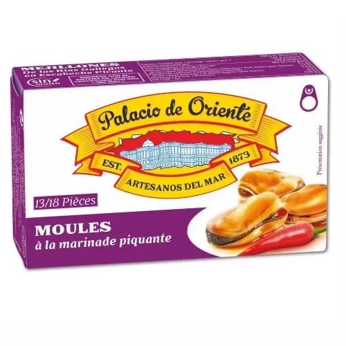 Moules sauce piquante bte 115gr Palacio de Oriente