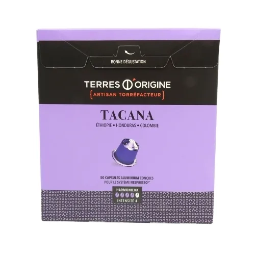 Café Tacana harmonieux 4/5 50 capsules bte 275g