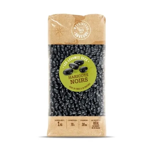 Haricot noir paquet 1kg IDS