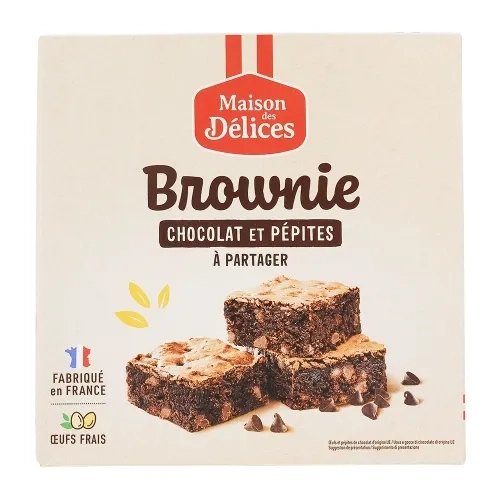 Brownie aux pépites de chocolat pqt 285gr
