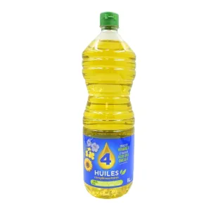 Mélange d'huiles d'olives vierge extra et d'huiles végétales bouteille 1l