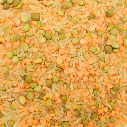 Mélange riz, pois et lentilles