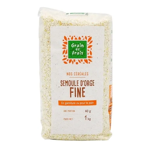 Semoule d'orge fine paquet 1kg Grain de Frais