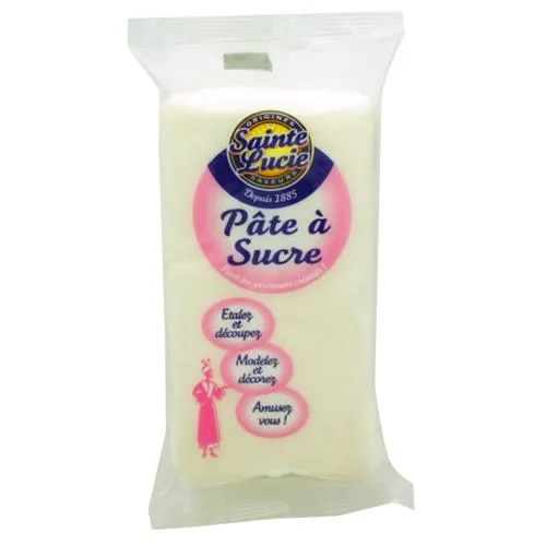 Pâte à sucre blanche paquet 250g Sainte Lucie