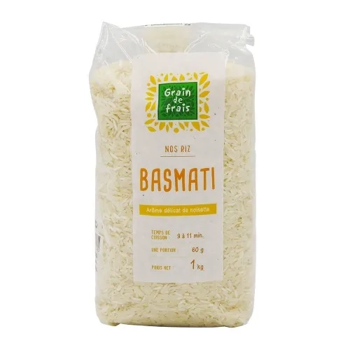 Riz Basmati paquet 1kg Grain de Frais