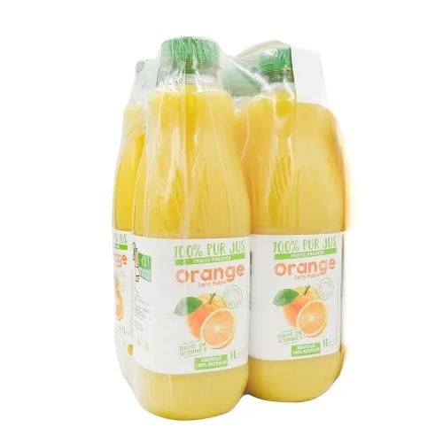 Pack pur jus orange PET 4x1L