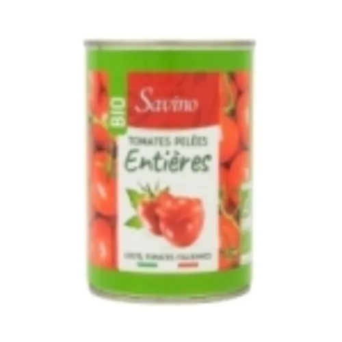 Tomates entières pelées BIO 240g SAVINO