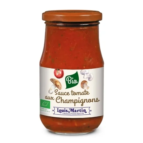 Sauce aux champignons BIO pot 190g Louis Martin