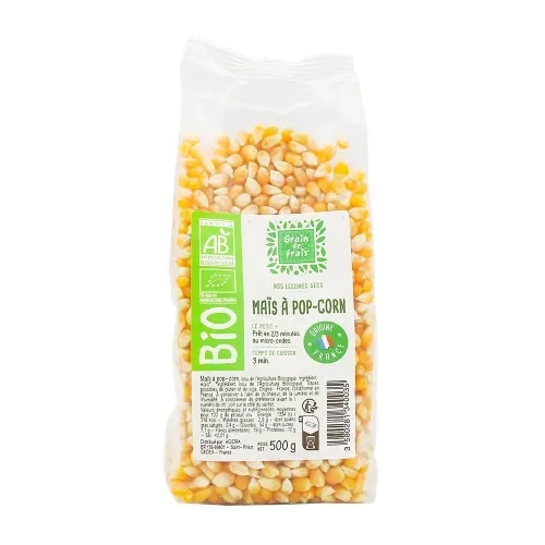 Maïs pop-corn BIO France paquet 500g