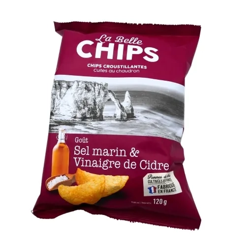 Chips vinaigre de cidre paquet 120g La Belle Chips