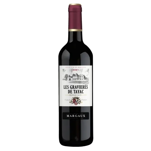 AOP VIN ROUGE MARGAUX LES GRAVIERES DE TAYAC 75CL