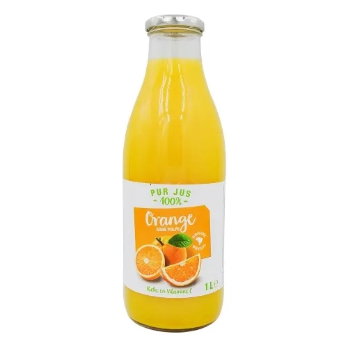 Pur jus d'orange du Brésil bouteille 1l