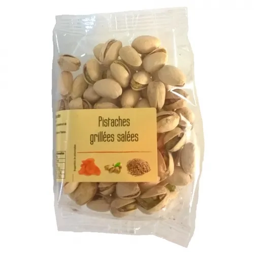 Pistaches grillées salées   paquet 150gr