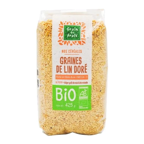 Graine de lin doré BIO pqt 425g Grain de Frais