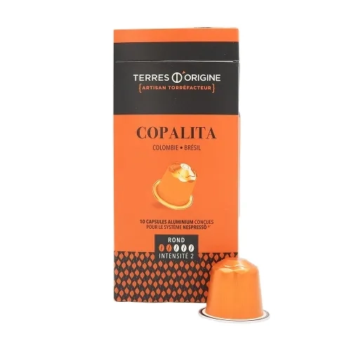 Café Copalita rond 2/5 10 capsules boîte 55gr