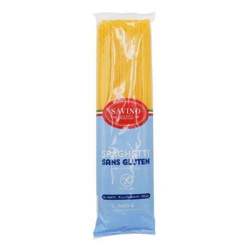 Pâtes Spaghetti sans gluten pqt 400g Savino Pasta