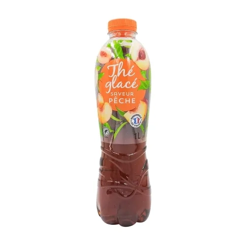 Thé glacé saveur pêche bouteille 1l
