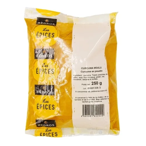 Curcuma moulu sachet 250g Bédros
