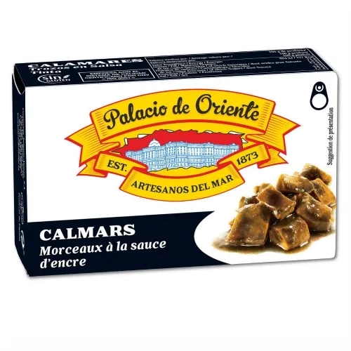 Calamars à l'encre boîte 115g Palacio de Oriente
