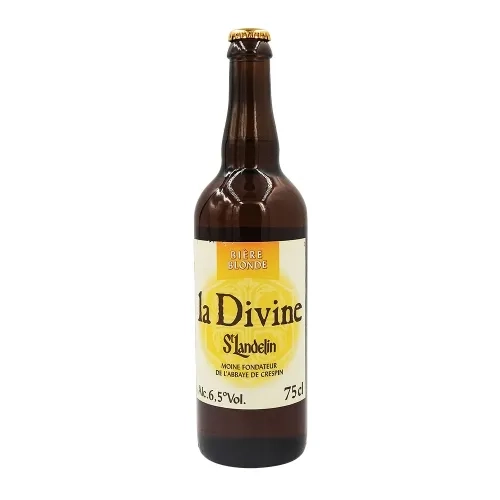 Bière blonde La Divine St Landelin bouteille 75cl