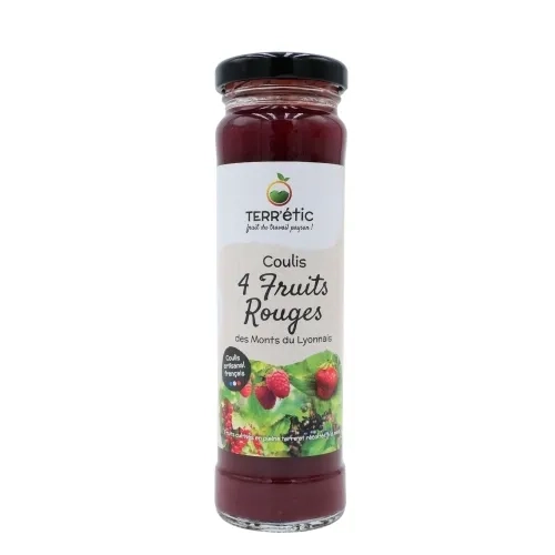 Coulis  de 4 fruits rouges flacon 156ml
