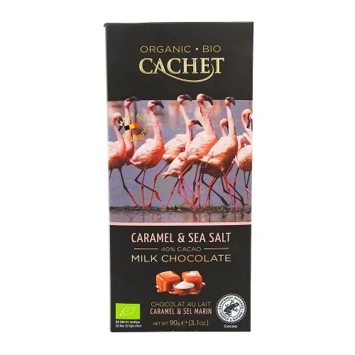 Chocolat au lait BIO caramel & fleur de sel 90g