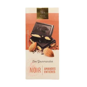 Chocolat noir aux amandes tablette 200g Maison Montfève