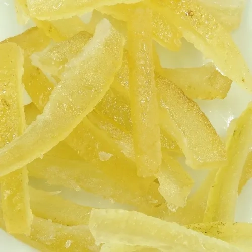 Fruits confits aiguillettes de citrons