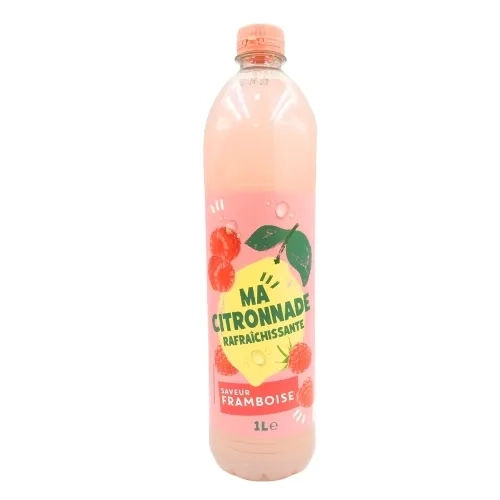 Citronnade saveur framboise bouteille 1l