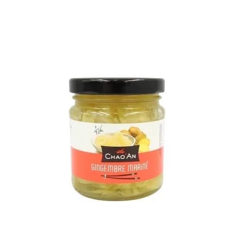 Gingembre fine lamelle bocal 190g Chao'an