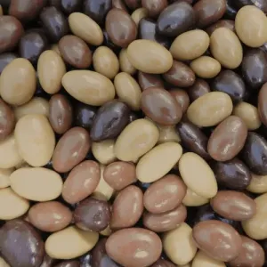 Amandes enrobées 3 chocolats