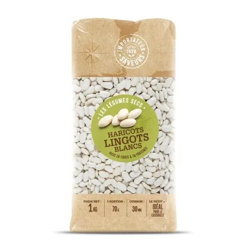 Haricots lingot blancs paquet 1kg IDS